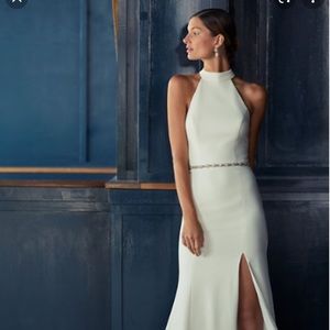 NWT BHLDN Montreal Crepe Maxi Dress Ivory